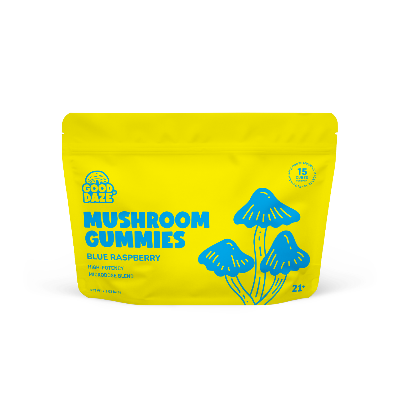 Blue Raspberry Mushroom Gummies