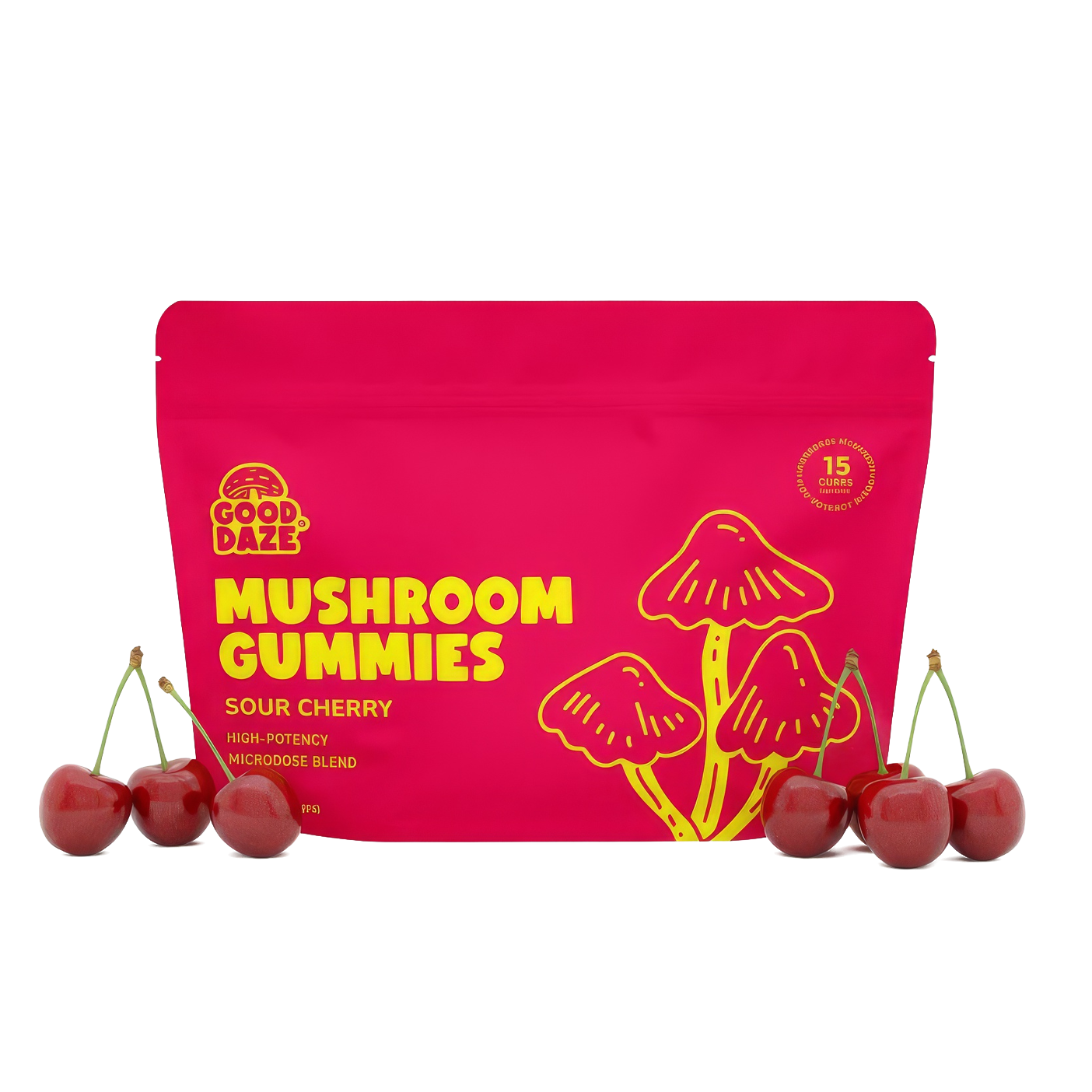 Sour Cherry Mushroom Gummies