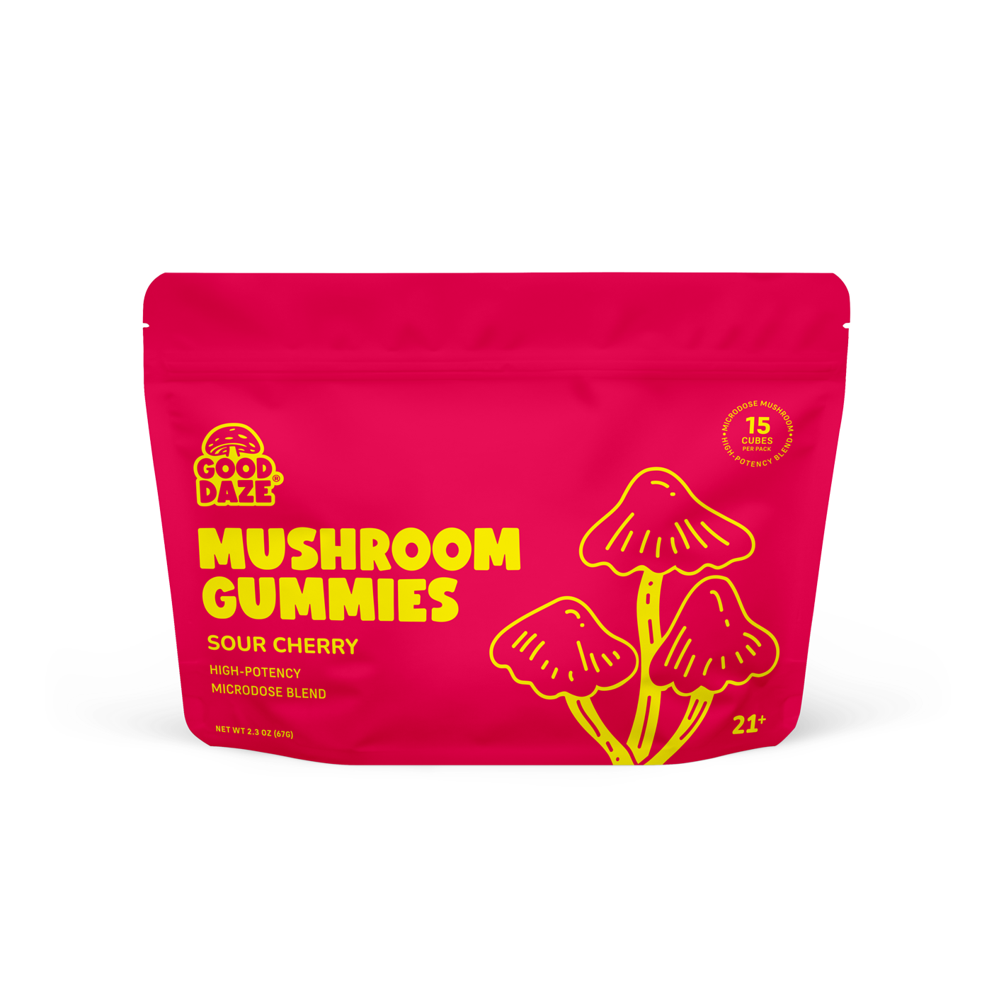 Sour Cherry Mushroom Gummies